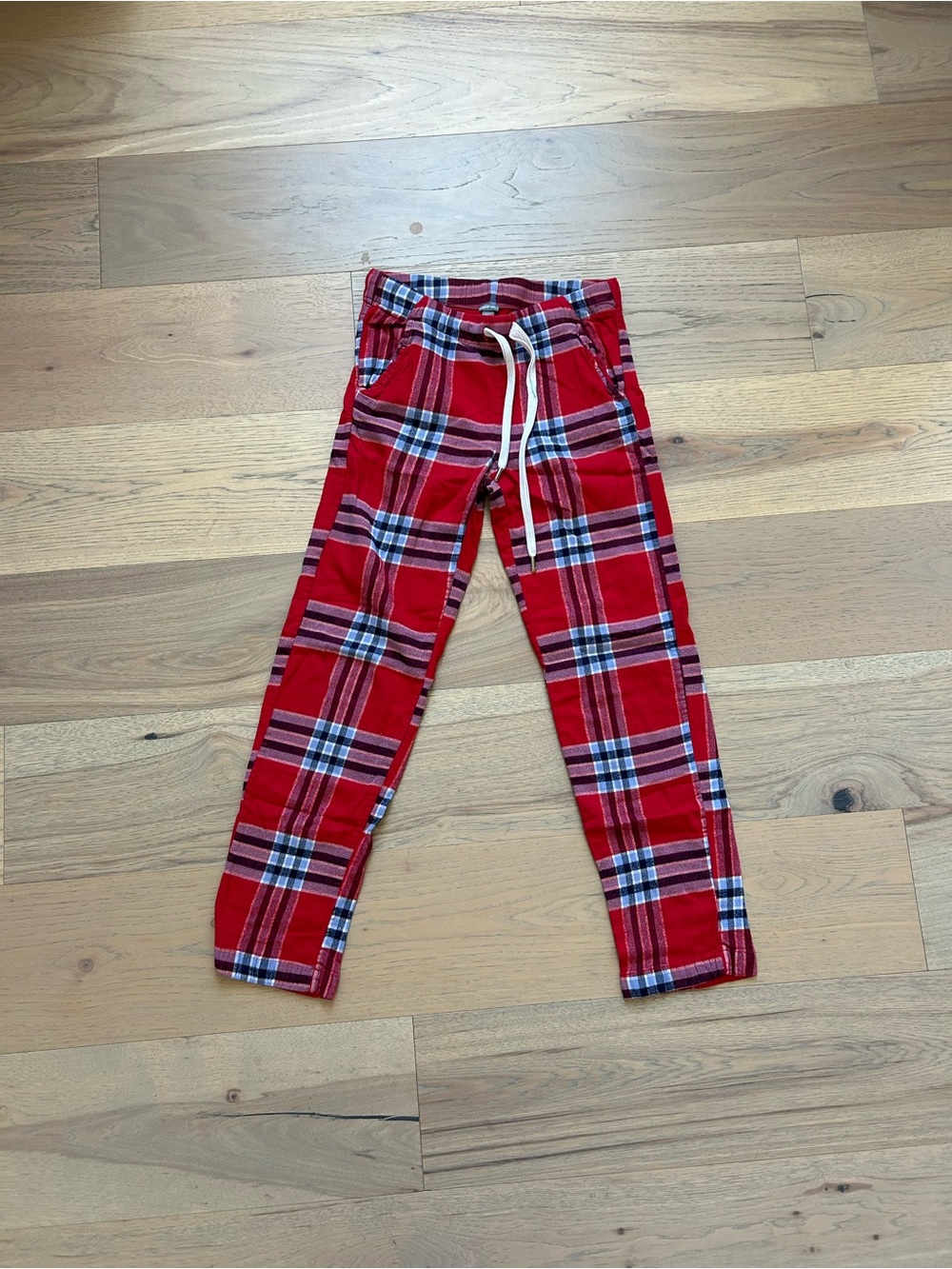aerie Red and Black Plaid Lounge Pants